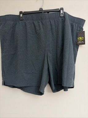 Athletic Works New! Men's Elastic-Waist Shorts in Charcoal Gray size 3XL